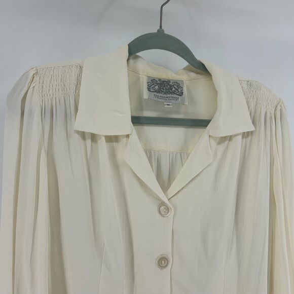 The Seamstress Of Bloomsbury London Button Up Shirt Poppy 1940's Style SZ 12 Top - Picture 2 of 10